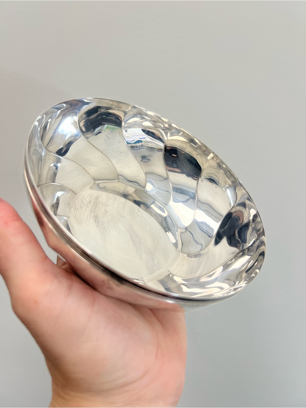 Vintage Christofle Paris Torsades Silver Plated Swirl Bowl - Large